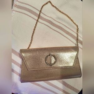 Gianni Bini Gold clutch